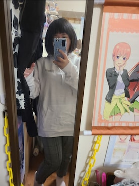 「シンプル」｜「アイテム（パーカー）」を使った、中村灰夜さん（レディース・144cm）の冬コーディネート