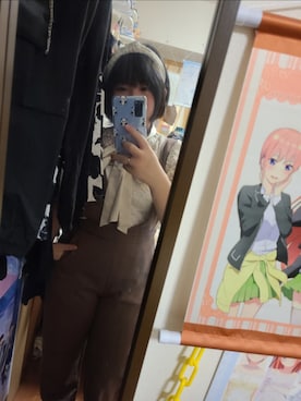 「アイテム（カチューシャ）」を使った、中村灰夜さん（レディース・144cm）の秋コーディネート