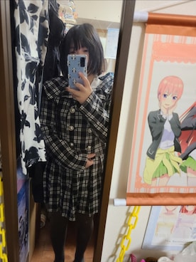 「アイテム（レッグウェア）」を使った、中村灰夜さん（レディース・144cm）の秋コーディネート