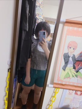 「アイテム（タンクトップ）」を使った、中村灰夜さん（レディース・144cm）の夏コーディネート
