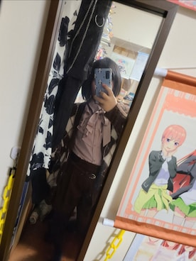 「アイテム（タイツ/ストッキング）」を使った、中村灰夜さん（レディース・144cm）の冬コーディネート