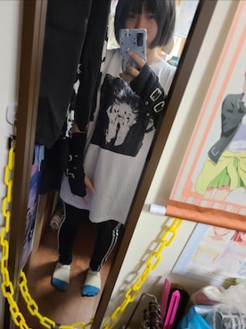 「アイテム（スウェットパンツ）」を使った、中村灰夜さん（レディース・144cm）の秋コーディネート