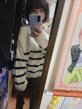 「アイテム（トップス）」を使った、中村灰夜さん（レディース・144cm）の秋コーディネート