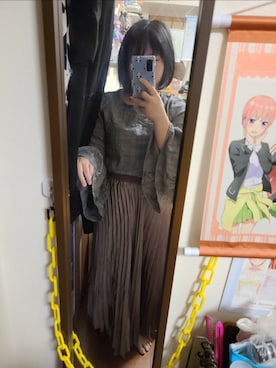 「アイテム（Tシャツ/カットソー）」を使った、中村灰夜さん（レディース・144cm）の秋コーディネート