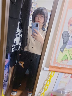 「アイテム（ソックス/靴下）」を使った、中村灰夜さん（レディース・144cm）の夏コーディネート