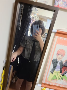 「アイテム（フォーマルスーツ/小物）」を使った、中村灰夜さん（レディース・144cm）の秋コーディネート