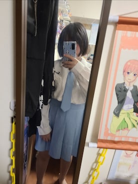 「アイテム（フォーマルスーツ/小物）」を使った、中村灰夜さん（レディース・144cm）の秋コーディネート