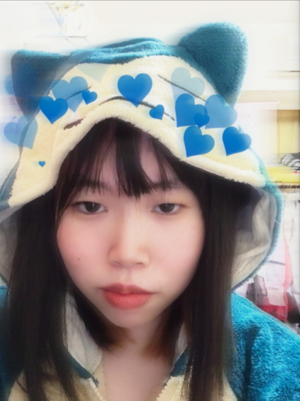 「カビゴン、冬」｜「ドン・キホーテのアイテム（つなぎ/オールインワン、ブルー系）」を使った、中村灰夜さん（レディース・144cm）の冬コーディネートの1枚目の写真