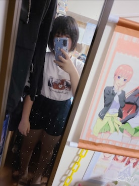 「アイテム（スカート）」を使った、中村灰夜さん（レディース・144cm）の夏コーディネート