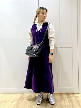 「アイテム（財布/小物）」を使った、せいらさん（レディース・163cm）の秋コーディネート