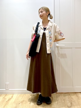 「アイテム（キーホルダー）」を使った、せいらさん（レディース・163cm）の夏コーディネート