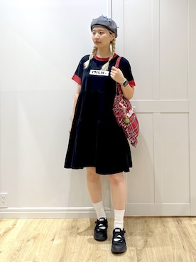 「HUNTER(ハンター)のアイテム」を使った、せいらさん(レディース・163cm)の夏コーディネート