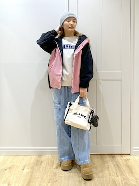 「UGG（アグ）のアイテム（ブーツ）」を使った、せいらさん（レディース・163cm）の秋コーディネート