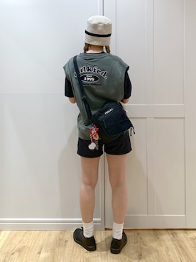 「アイテム（Tシャツ/カットソー）」を使った、せいらさん（レディース・163cm）の夏コーディネート
