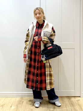 「アイテム（キーホルダー）」を使った、せいらさん（レディース・163cm）の冬コーディネート