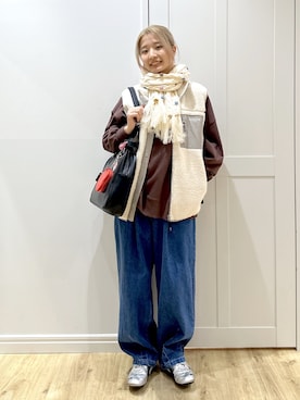 「アイテム（ヘアアクセサリー）」を使った、せいらさん（レディース・163cm）の秋コーディネート