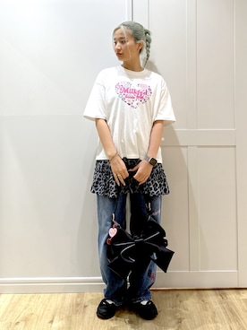 「HUNTER(ハンター)のアイテム」を使った、せいらさん(レディース・163cm)の夏コーディネート
