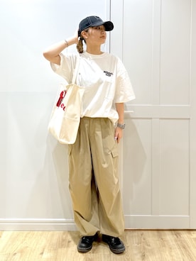 「パンツスタイル」｜「アイテム（財布/小物）」を使った、せいらさん（レディース・163cm）の夏コーディネート