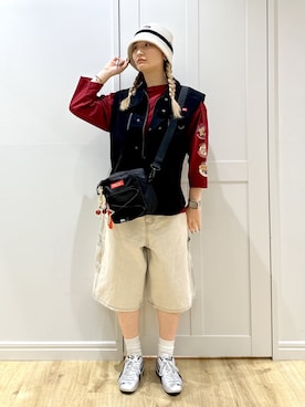 「アイテム（キーホルダー）」を使った、せいらさん（レディース・163cm）の秋コーディネート
