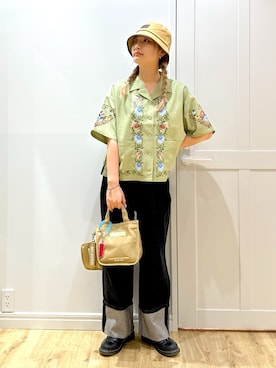 「Dr. Martens（ドクターマーチン）のアイテム」を使った、せいらさん（レディース・163cm）の夏コーディネート