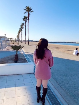 「SNIDEL（スナイデル）のアイテム（ワンピース/ドレス）」を使った、miirukycodeさん（骨格ストレート・レディース・153cm）の冬コーディネート
