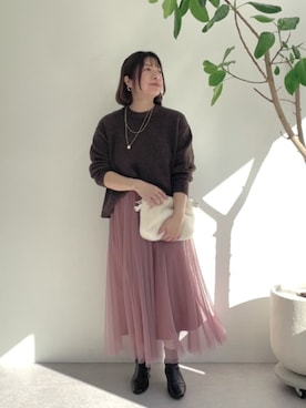 Yukaさん（骨格ストレート・レディース・162cm）の冬コーディネート