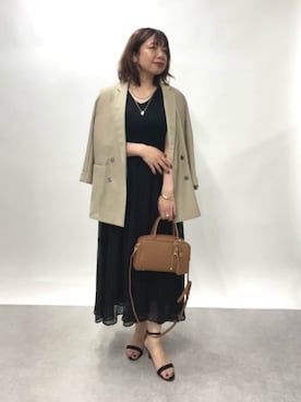 「EVOL（イーボル）のアイテム」を使った、Yukaさん（骨格ストレート・レディース・162cm）の春コーディネート