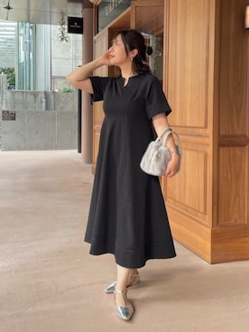 「cache cache（カシュ カシュ）のアイテム」を使った、Yukaさん（レディース・162cm）の夏コーディネート