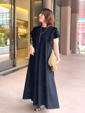 「cache cache（カシュ カシュ）のアイテム」を使った、Yukaさん（レディース・162cm）の夏コーディネート