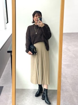 Yukaさん（骨格ストレート・レディース・162cm）の冬コーディネート