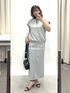 「EVOL（イーボル）のアイテム」を使った、Yukaさん（レディース・162cm）の夏コーディネート