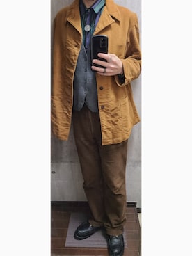 「Ralph Lauren」｜「アイテム（ミリタリージャケット）」を使った、keenさん（メンズ・169cm）の秋コーディネート