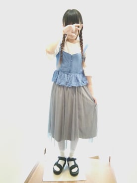 「AS as know as（エーエス アズノウアズ）のアイテム（トップス）」を使った、せのさん（レディース・149cm）の夏コーディネート