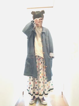 「メンヘラ」｜「アイテム（ピンク系）」を使った、せのさん（レディース・149cm）の春コーディネート