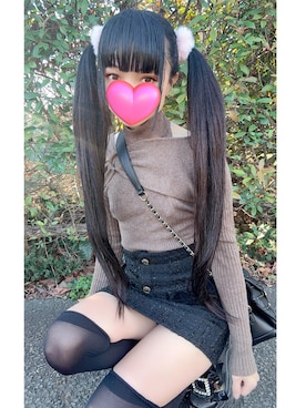 「YOSUKE（ヨースケ）のアイテム」を使った、せのさん（レディース・148cm）の冬コーディネート