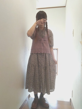 「AS as know as（エーエス アズノウアズ）のアイテム（ワンピース）」を使った、せのさん（レディース・149cm）の春コーディネート