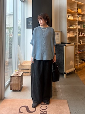 「RODE SKO（ロデスコ）のアイテム」を使った、moeさん（レディース・159cm）の夏コーディネート
