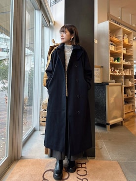「doors」｜「アイテム（ピーコート）」を使った、moeさん（レディース・159cm）の秋コーディネート