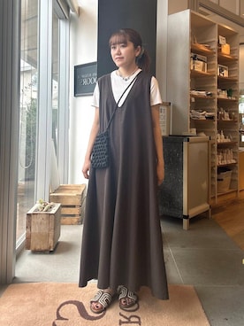 「PETIT BATEAU（プチバトー）のアイテム」を使った、moeさん（レディース・159cm）の夏コーディネート