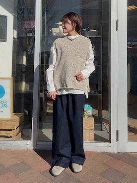 moeさん（レディース・159cm）の冬コーディネート