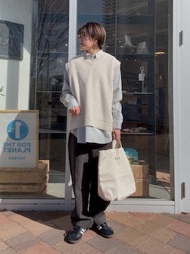 moeさん（レディース・159cm）の冬コーディネート