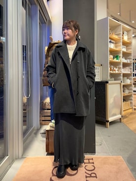 「doors」｜「アイテム（ピーコート）」を使った、moeさん（レディース・159cm）の秋コーディネート