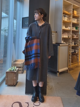 「FORK&SPOON」｜「アイテム（ブーツ）」を使った、moeさん（レディース・159cm）の秋コーディネート