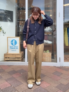 「URBAN RESEARCH DOORS（アーバンリサーチドアーズ）の2WAYスクエアショルダーバッグ（ショルダーバッグ）」を使った、moeさん（レディース・159cm）の秋コーディネート