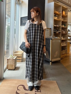 「PETIT BATEAU（プチバトー）のアイテム」を使った、moeさん（レディース・159cm）の夏コーディネート