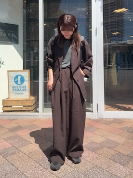 「アイテム（その他アウター）」を使った、moeさん（骨格ウェーブ・レディース・159cm）の秋コーディネート