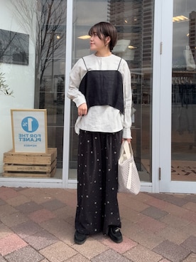 moeさん（レディース・159cm）の春コーディネート