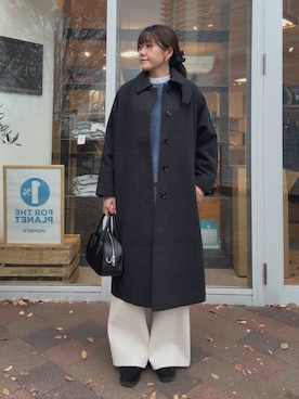 「アイテム（テーラードジャケット）」を使った、moeさん（レディース・159cm）の秋コーディネート