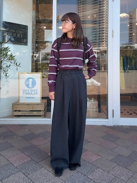 「アイテム（雑貨/ホビー）」を使った、moeさん（レディース・159cm）の秋コーディネート