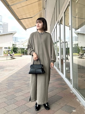 「骨格ウェーブ」｜「アイテム（オールインワン・サロペット）」を使った、moeさん（レディース・159cm）の夏コーディネート